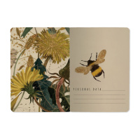 Записная книжка А6  32л. картон, мягк.пер. "Flora. Summer Greens" лин.