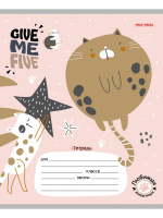 Тетрадь А5 12л лин. Проф-Пресс "Ласковые животные-1" 5диз.в спайке, белизна 100%