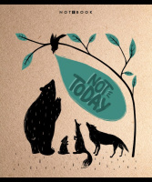 Тетрадь А5  96л кл. ПЗБМ "Не сегодня" мат.лам., брайль, белизна 100%