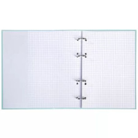 Тетрадь  А5  80л кл. на кольцах Hatber "NEWtone PASTEL. Зеленый нефрит" софт-тач