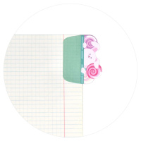 Бумага с липким краем  45л, фигурная "Сладкие зверята" 3цв*15л.