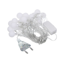 Гирлянда электрическая с насадками  4м 20LED "Шары" 220В, мультицвет