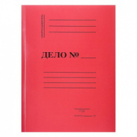 Скоросшиватель картон цветной пл. 320 мел. (бум.) красный
