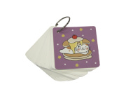 Карточки д/записи иностр. слов 70*70мм 80 листов.,кольцо, 4 вида