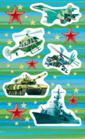 Наклейки детские 15*9см  "Военные" Наклейки детские 15*9см  "Военные"