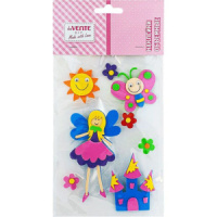 Набор наклеек объемные  "Фея" 11*18см, из фоамирана