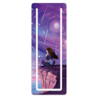 Закладка картонная с вырубкой "На краю мира" мат.лам.