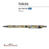 Ручка в футляре "Felicita. Фантазия. Кораллы" шарик., 0,7мм, металл., синие чернила