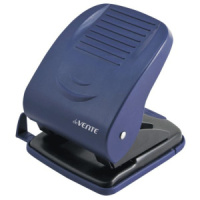 Дырокол deVENTE  40 лист, пластик, линейка, синий