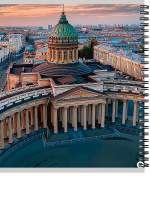 Тетрадь А5  96л кл. гребень Проф-Пресс "Красивая архитектура - 8"