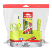 Настольный органайзер ЕК "Victoria" Neon Solid, желтый