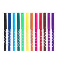 Фломастеры  12цв "Hatber. Кофейные коты" вентилир.колпачок