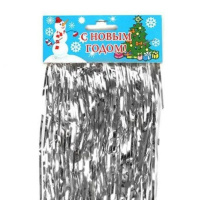 Дождик 100мм*1м, ПВХ, "Снежок" 2 шт