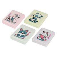 Ластик  BV Kawaii animals, 4 цвета
