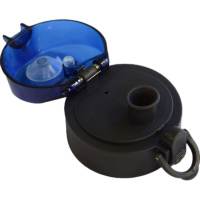 Бутылка для воды 400мл 17,9x6,5 см, пластиковая, с диффузором, с петлей, синяя