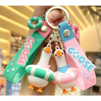 Брелок "deVENTE. Гусь" 4*3см с карабином, каучуковый, 2диз.