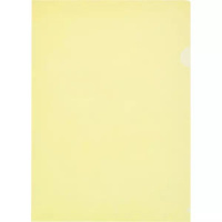 Папка уголок А4 прозр. плотн. 0,18мм жёлтая