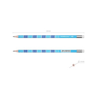 Карандаш ТАБЛИЦА УМНОЖЕНИЯ HB с ластиком, тубус