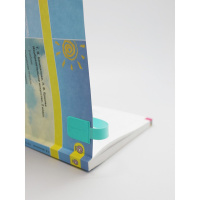 Закладки-ляссе самоклеящаяся А4 "Бирюзовые", 6 шт.