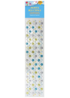 Стразы клеевые "Цветочки" акриловые 27,5*15-20см