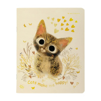 Тетрадь А5 48л кл. BV "Любовь как она есть" мат.лам., фольга, бел.100%