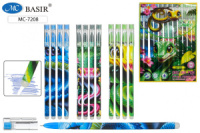 Ручка гелевая стираемая Basir "Змея" синяя, 0,5мм