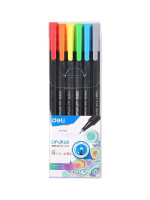 Набор капиллярных ручек "Deli Linkus" 0.45мм 6цв.