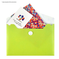 Конверт на кнопке  с рисунком 105*74мм, Молнии