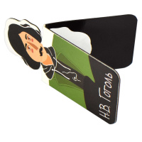 Набор закладок магнитных  6шт., "Писатели и поэты" 27*52мм