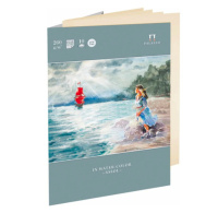 Папка для акварели  А4 10л. "Ассоль" 260г/м, палевый "лен"