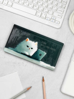 Планинг недат. 171*93мм  64л., 7БЦ "Кот с ноутбуком" мат.лам., выб.УФ-лак