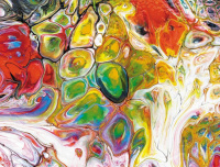 Пазлы  130 элементов  140*180мм.  "Абстракция" в пласт. тубе