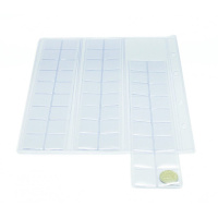 Лист д/монет  (207*250мм) ПВХ 180 мкм на 54 ячеек