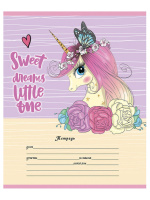 Тетрадь А5 12л кл. Проф-Пресс "Прекрасный единорог" 5 диз.в спайке