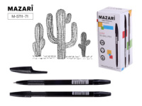 Ручка шар. MAZARI ULTRA черная, масл.осн., 1,0мм