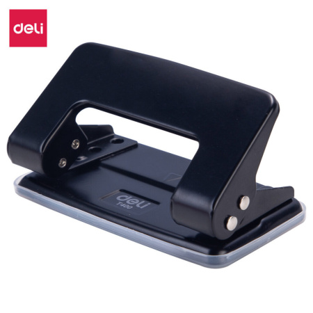 Дырокол Deli   8 лист., металл, серый