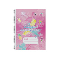Папка-портфолио пластиковая  Rose Flamingo, c 40 карманами, A4