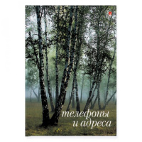 Алфавитная книга А7  48л "Ассорти" вырубка, глянц.лам.