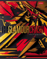 Тетрадь А5 48л ЛИН. Hatber "The glamour crash" мет.картон, выб.лак., 5 диз.в спайке, белизна 100%