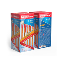 Ручка шар. ЕК R-301 0.7мм ORANGE Stick красная, пласт.корп.