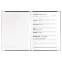 Алфавитная книга А6  80л 7БЦ "Фразы с характером" вырубка, лин.