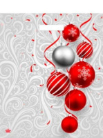 Пакет 45*38см (60мк) с вырубной укрепл. ручкой " Алый серпантин" ПВД