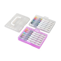 Набор маркеров акриловых  12цв. кистевидн. "Sketch and Art" 1-6мм, увеличенный объем