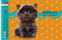 Альбом А4 40 гребень "Мы-котики!" пл. 100 гр/м, 4диз.в блоке, перфорация на отрыв