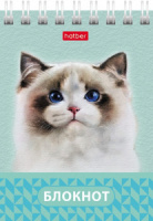 Блокнот А7  40л гребень "Глазки, ушки, носик" кл.