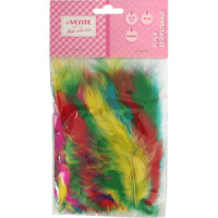 Набор "Перья для декорирования. Микс" 10*15мм, 50 шт, индюшиные