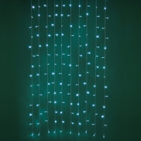 Гирлянда электрическая Занавес 1,5*1,5м 150LED светодиодная, 220 В,  белое свечение