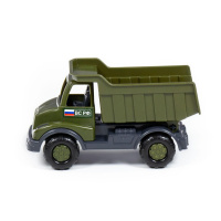 Машинка 17см "Кнопик" автомобиль-самосвал военный, пластик