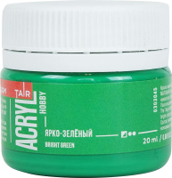 Краска акрил. "Акрил-Хобби"  20 мл, ярко-зеленая