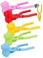 Форма для снега 340мм "ДИНОЗАВРИК" в сетке, цвет микс